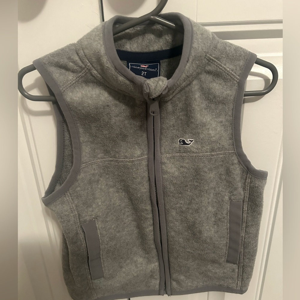 Vineyard Vines Grey Vest - toddler boys size 2T